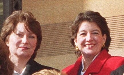 Joan Kesner and Kathy Hochul in 2000