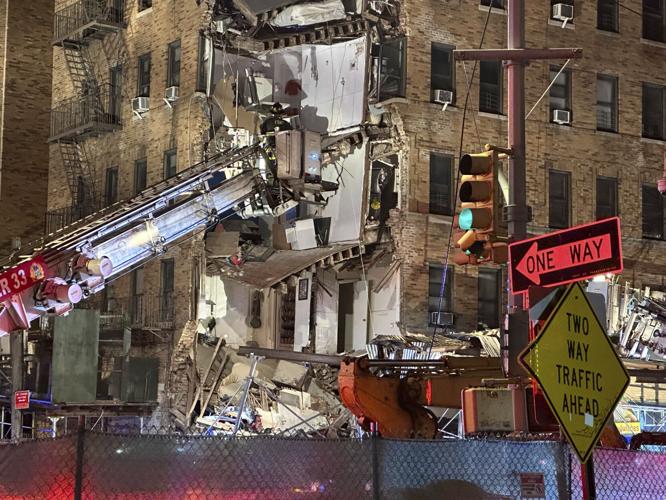 APTOPIX Building Collapse Bronx